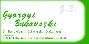 gyorgyi bukovszki business card